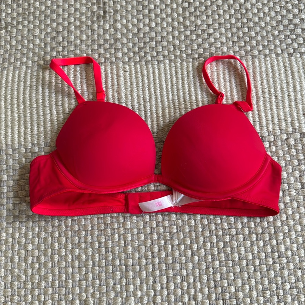 Pink Red Wear Everywhere Super Push Up Bra